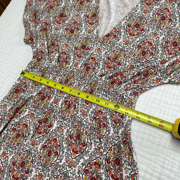 Boden Womens Smocked Waist Jersey Maxi Dress Size US 6P Vacation Floral Boho - Picture 8 of 12